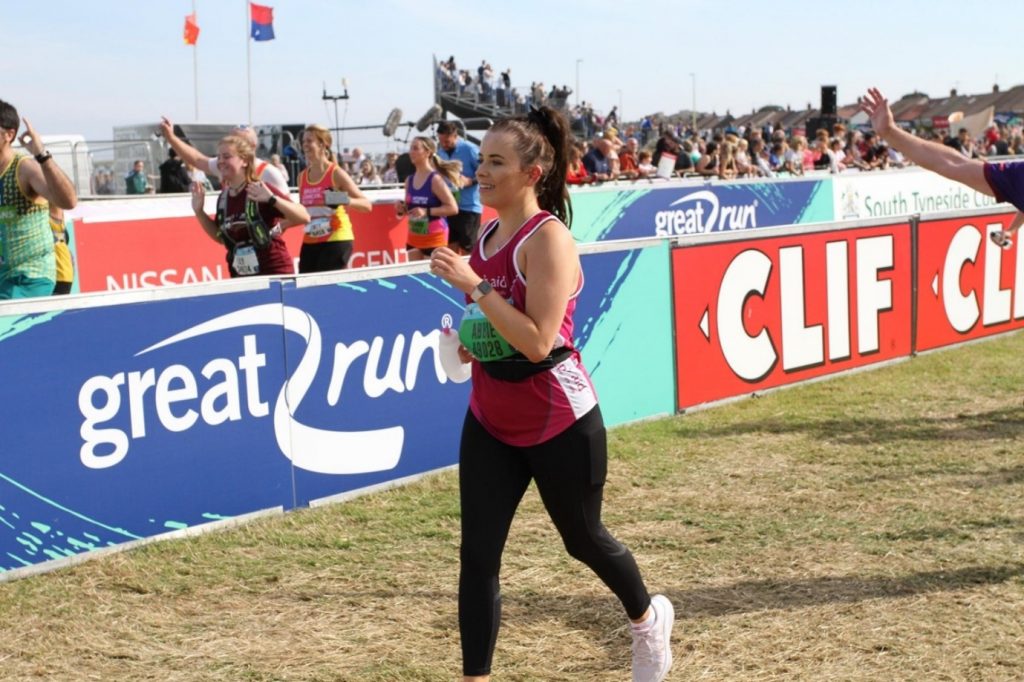 Woman running for Women's Aid