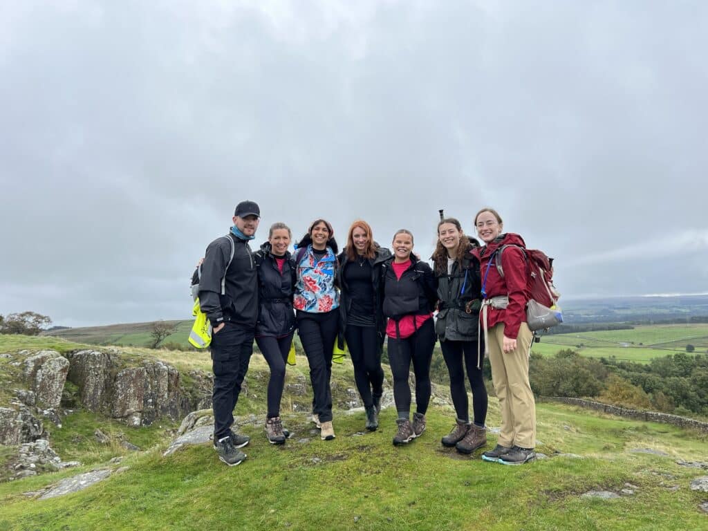Fundraisers at Hadrian's Wall Charity Challenge