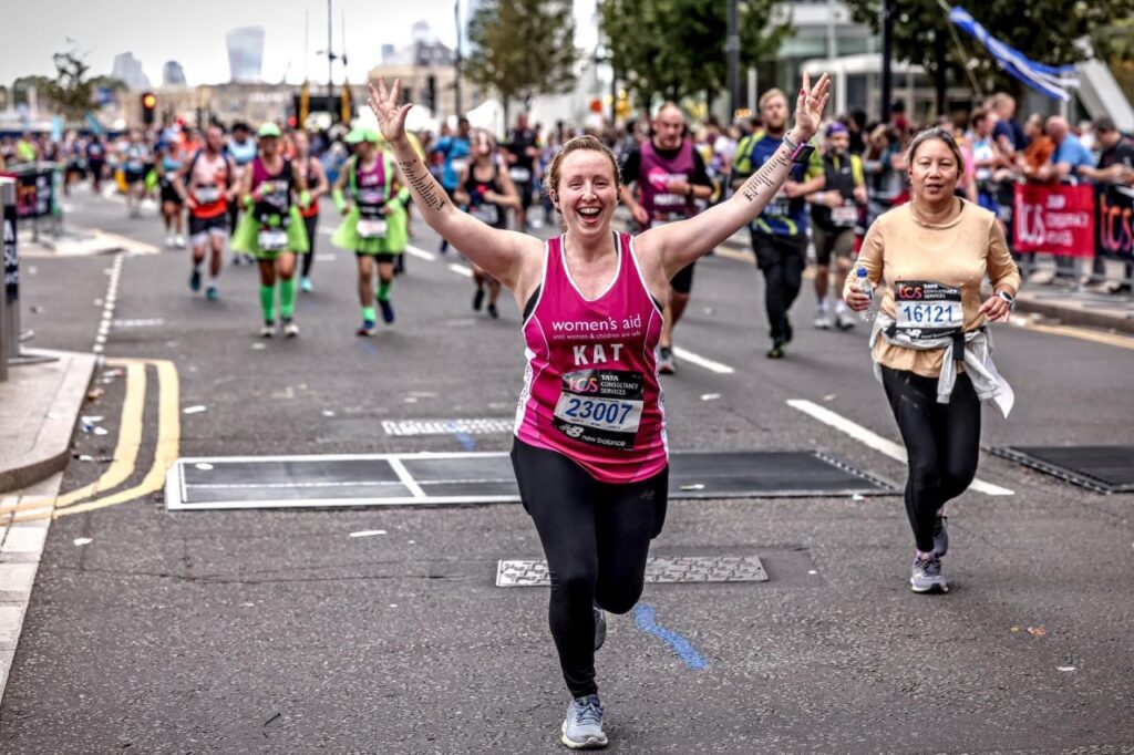 Woman running for Women's Aid