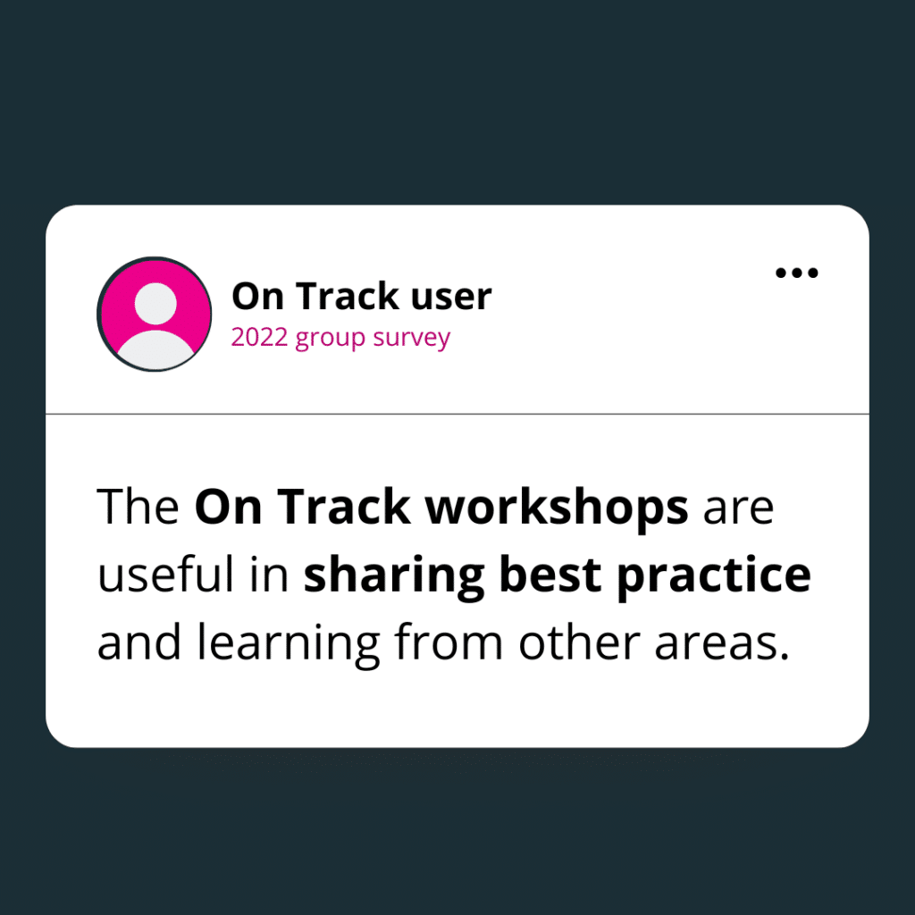 On Track user graphic