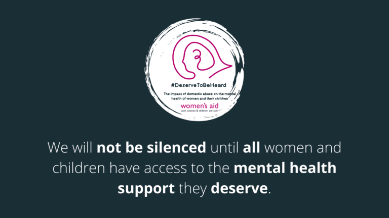 We will not be silenced until all women and children have access to the mental health support they deserve.